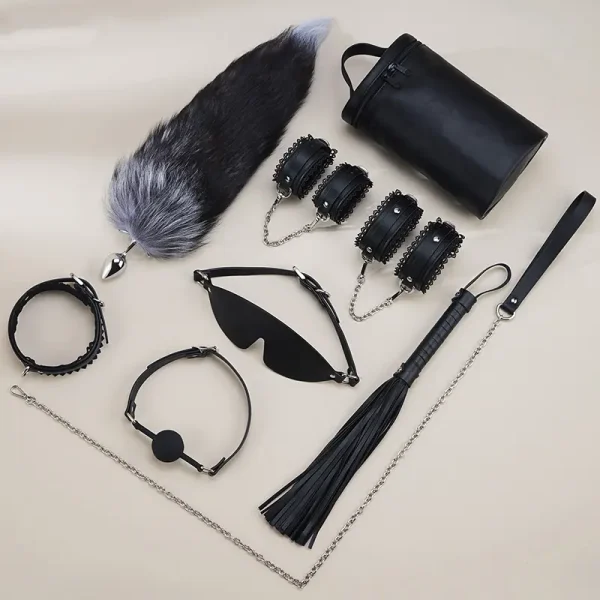 BDSM，BDSM Toys，BDSM Sex Toys，ZW-040 Lace 8-piece bondage kit (3)