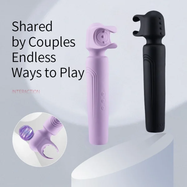 Male Masturbators – Forced climax AV vibrator 2.0 for male (QS-042) - Image 3