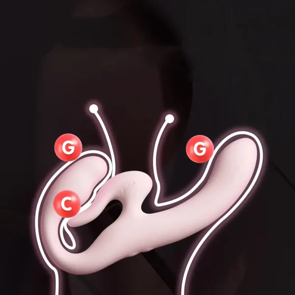G-Spot Vibrators – C-spot Double-Ended Dildo (QS-083) - Image 2