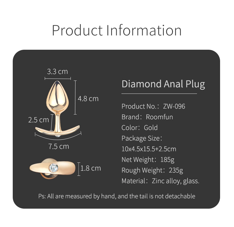 Sex Toys For Women，ZW-096 Diamond butt plug describe (8)