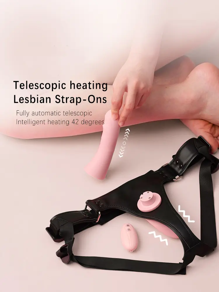 Sex Toys，Adult Toys，Dual-purpose magnetic retractable Dildo Harness describe (1)